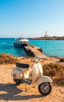 Ferry + scooter
